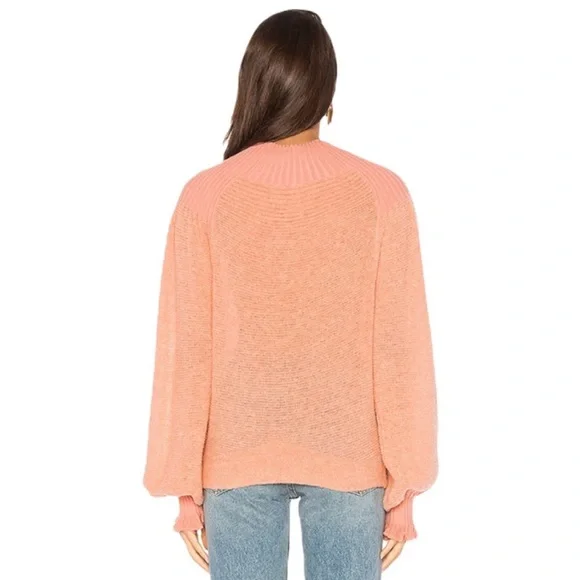 FREE PEOPLE • Elderflower Sweater Wool/Alpaca in Peach Size Large - Picture 3 of 15